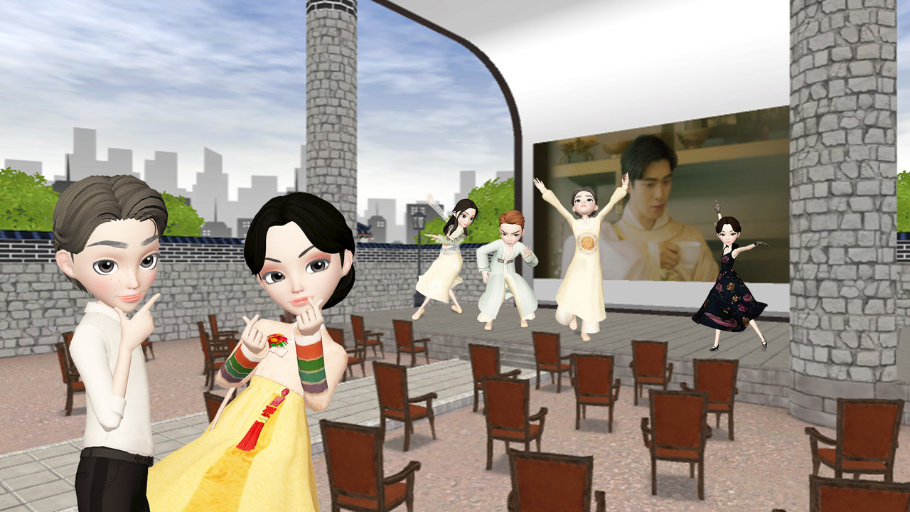 이프랜드에 규현된 뮤지컬 '잃어버린 얼굴 1895' 모습. (사진=SK 텔레콤)