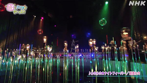 NHK에서 실감미디어 기술을 접목해 버츄얼 아이돌의 라이브 공연을 진행하는 모습. (사진=NHK 유튜브 공식채널 캡처).