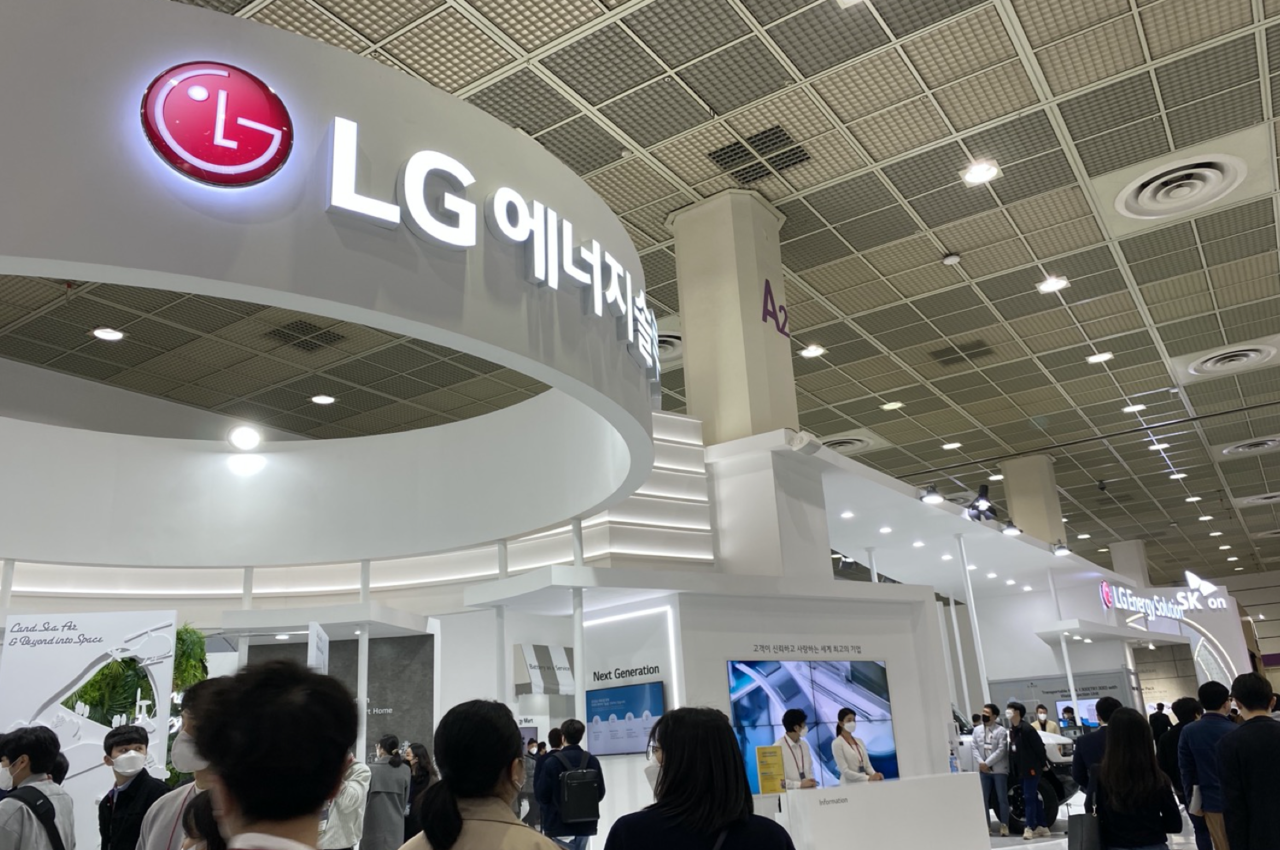 LG에너지솔루션 부스, (사진=김미정 기자)