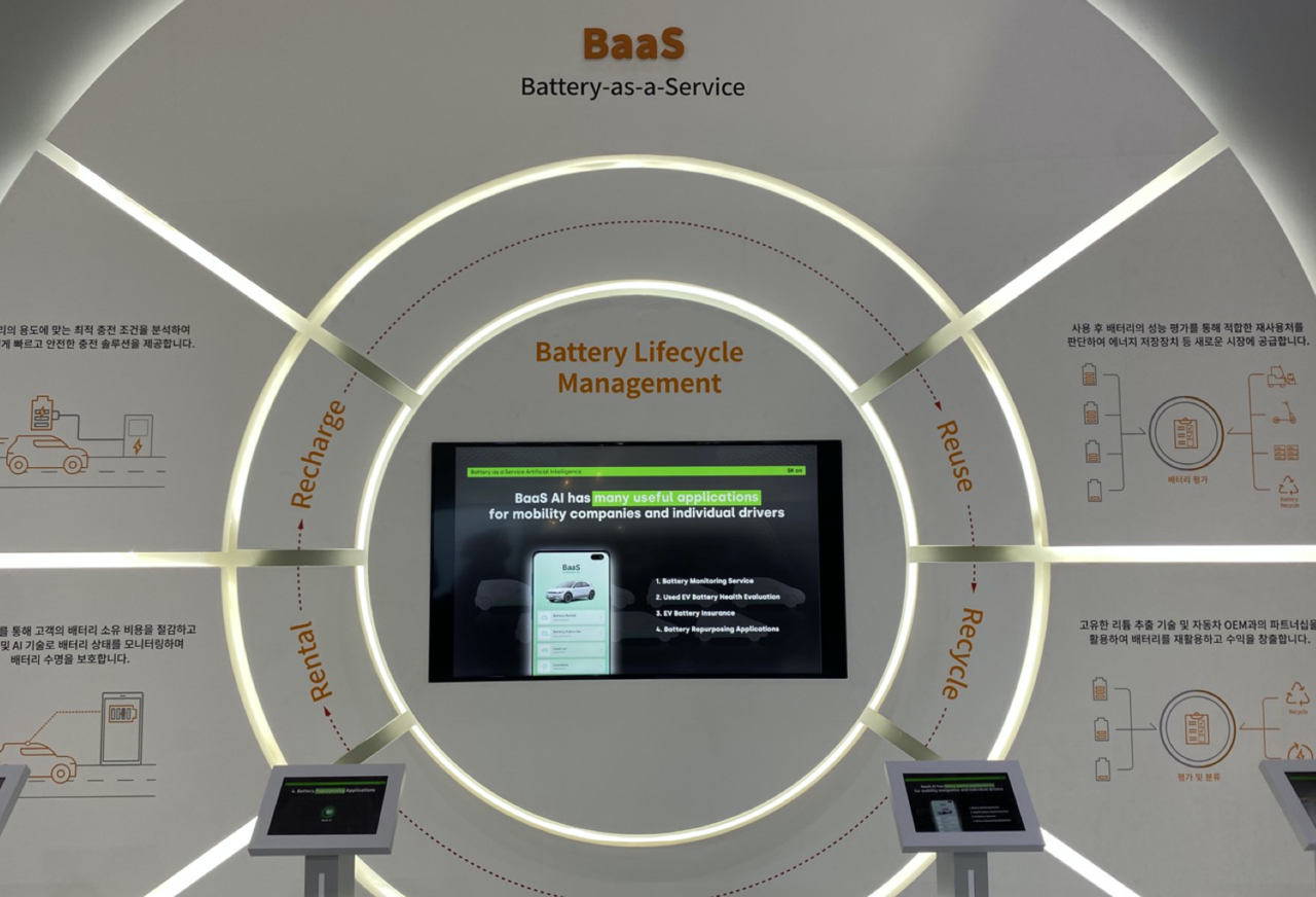 BaaS(Battery-as-a-Service) 시스템 설명도. (사진=김미정 기자)