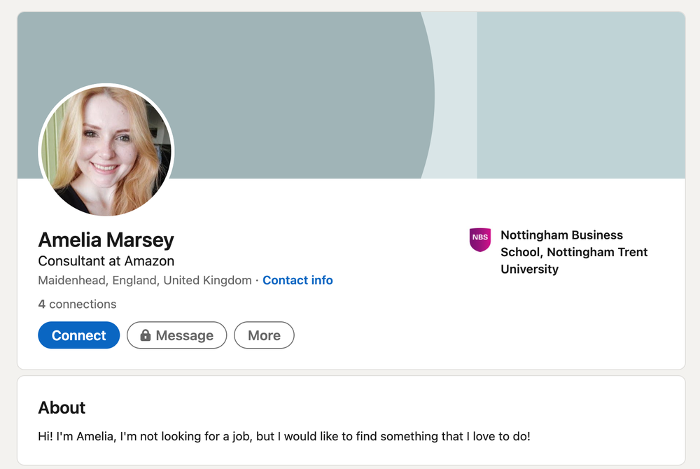 링크드인(LinkedIn)에서 엑소틱 릴리가 만든 가짜 프로필.(사진=구글)