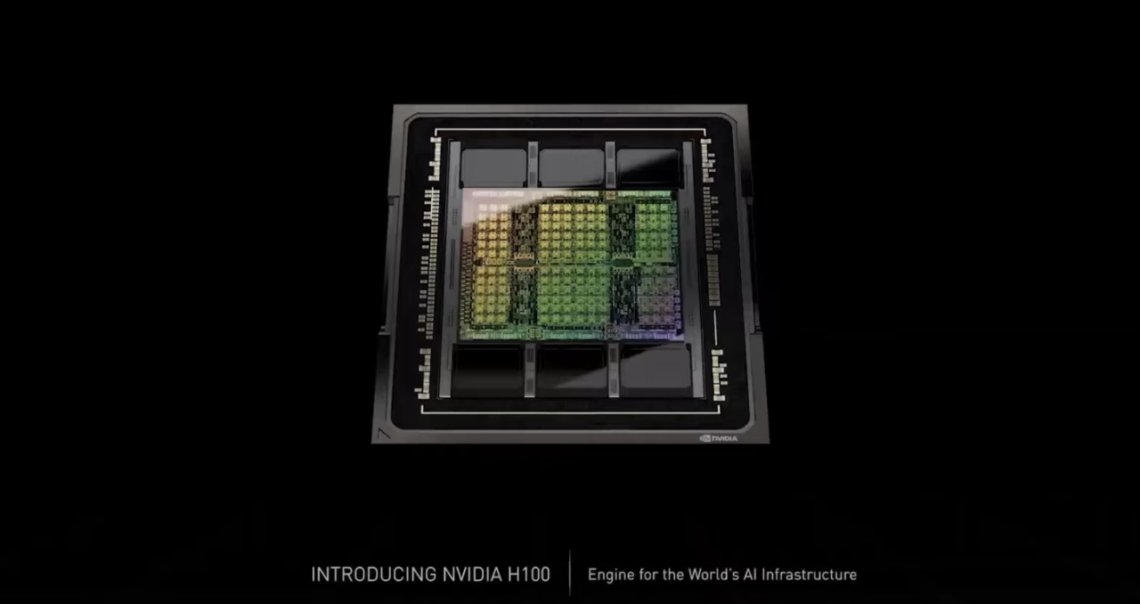 H100은 첫 5세대 PCI-E GPU 이자 HBM3 GPU다. (사진= GTC 2022 행사 캡처)