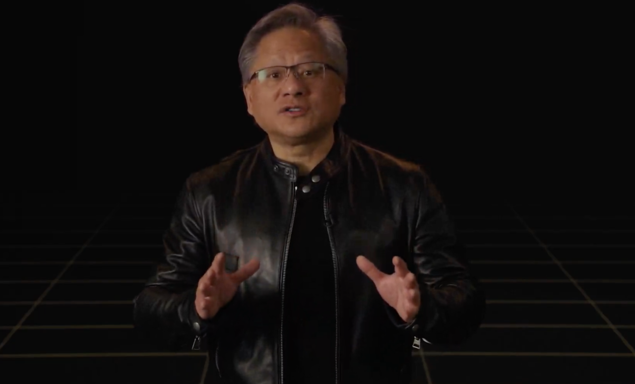 젠슨 황 엔비디아 CEO가 GTC 2022 기조연설에서 칩, 수퍼컴퓨팅 시스템 등 다양한 산업에 적용할 수 있는 제품을 소개했다. (사진= GTC 2022 행사 캡처)