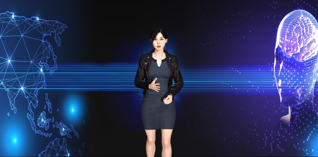 광주 AI 기업이 개발한 가상인간 '엘비'. 친근한 호감형 얼굴을 한 이 여성은 이용섭 광주광역시장과 광주시 인공지능산업국 직원들, 광주 AI 기업 '블루캡슐'이 함께 만들어냈다. (사진=블루캡슐 제공).