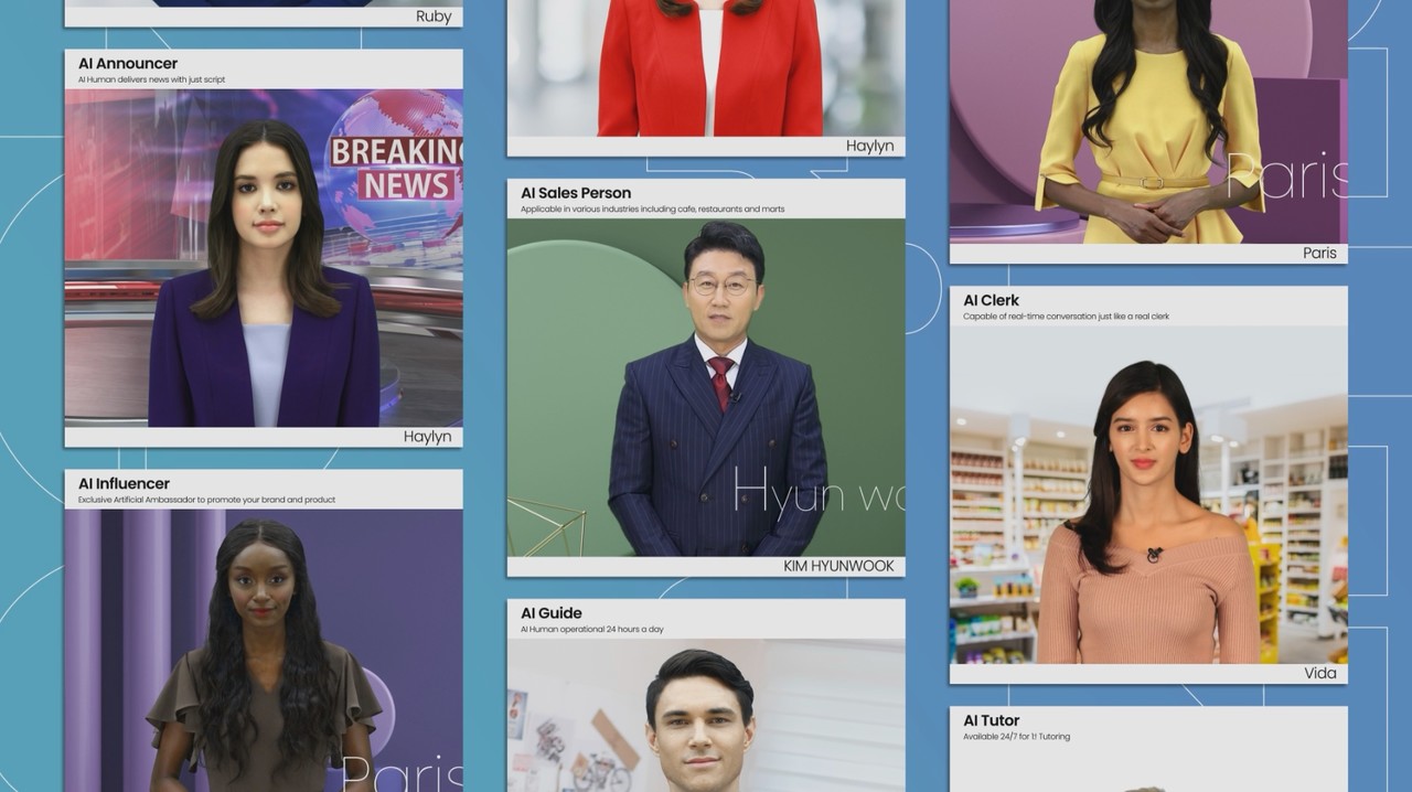 딥브레인AI의 인공지능(AI) 휴먼 영상 합성 플랫폼 'AI STUDIOS(AI 스튜디오스)' 이미지. (사진=딥브레인AI 제공).