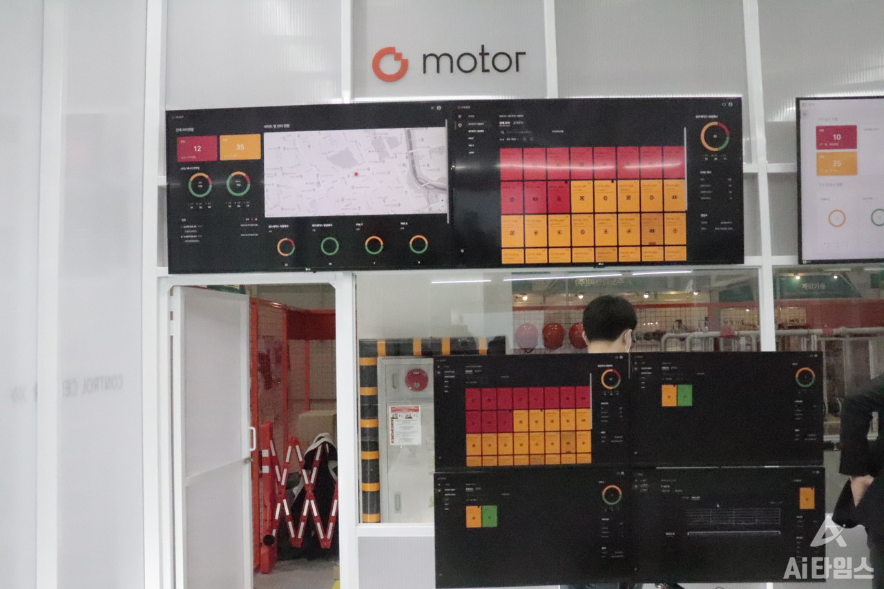 가디원 모터는 전류 데이터를 자체 알고리즘으로 분석해 진단 정보를 사용자에게 직관적으로 알려주는 솔루션이다. (사진=김동원 기자)