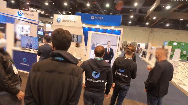 지난 1월 5일부터 7일까지 미국 라스베이거스에서 열린 세계 최대 IT·가전 전시회 'CES 2022' 현장에는 딥브레인AI가 선보인 인공지능(AI) 휴먼이 관람객들의 눈길을 사로잡았다. (영상=딥브레인AI 유튜브).