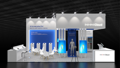 AI EXPO KOREA 2022 NHN클라우드 전시 부스.(사진=NHN클라우드)