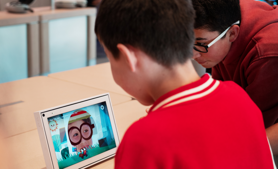 화상 통화를 걸어 스마트 카메라와 스토리 타임 기능을 사용해 볼 수 있다.(사진=메타)