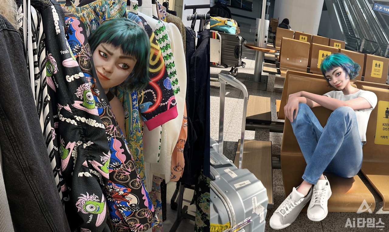 3D 생성 기술을 LG AI연구원의 AI 휴먼 '틸다'에 접목하면 메타버스 내에서 자유롭게 활동하는 틸다의 모습을 3D로 구현할 수 있다. (사진=LG AI연구원)