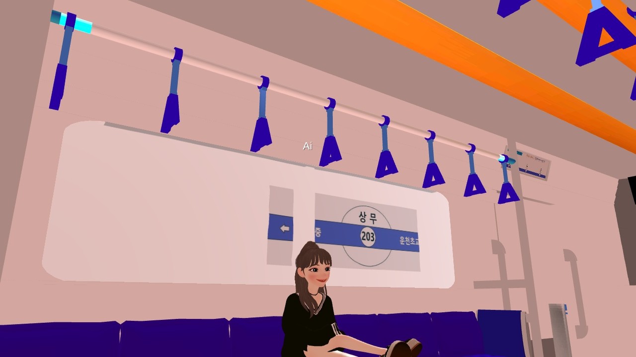 광주광역시 도시철도공사는 최근 메타버스 플랫폼을 통해 광주지하철 상무역과 금남로4가역 등을 가상세계에서 구현했다. (사진=제페토 캡처).