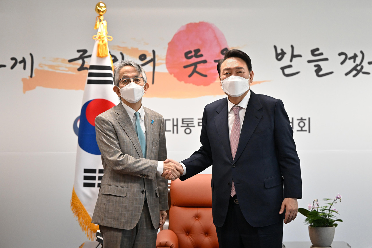 윤석열 대통령이 지난 3월 28일 주한 일본대사와
