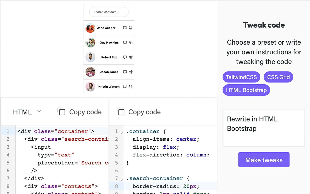 파이그마는 코덱스를 통해 피그마디자인을 고품질 코드로 변환한다.(사진=오픈AI)