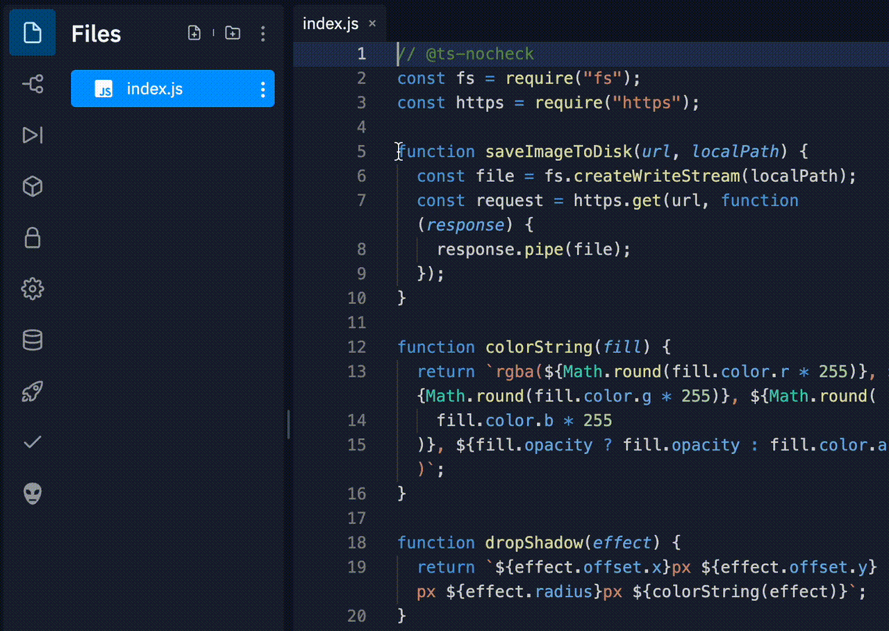 리플릿은 코덱스를 활용해 선택한 코드가 수행하는 작업을 간단한 언어로 설명한다.(사진=오픈AI)
