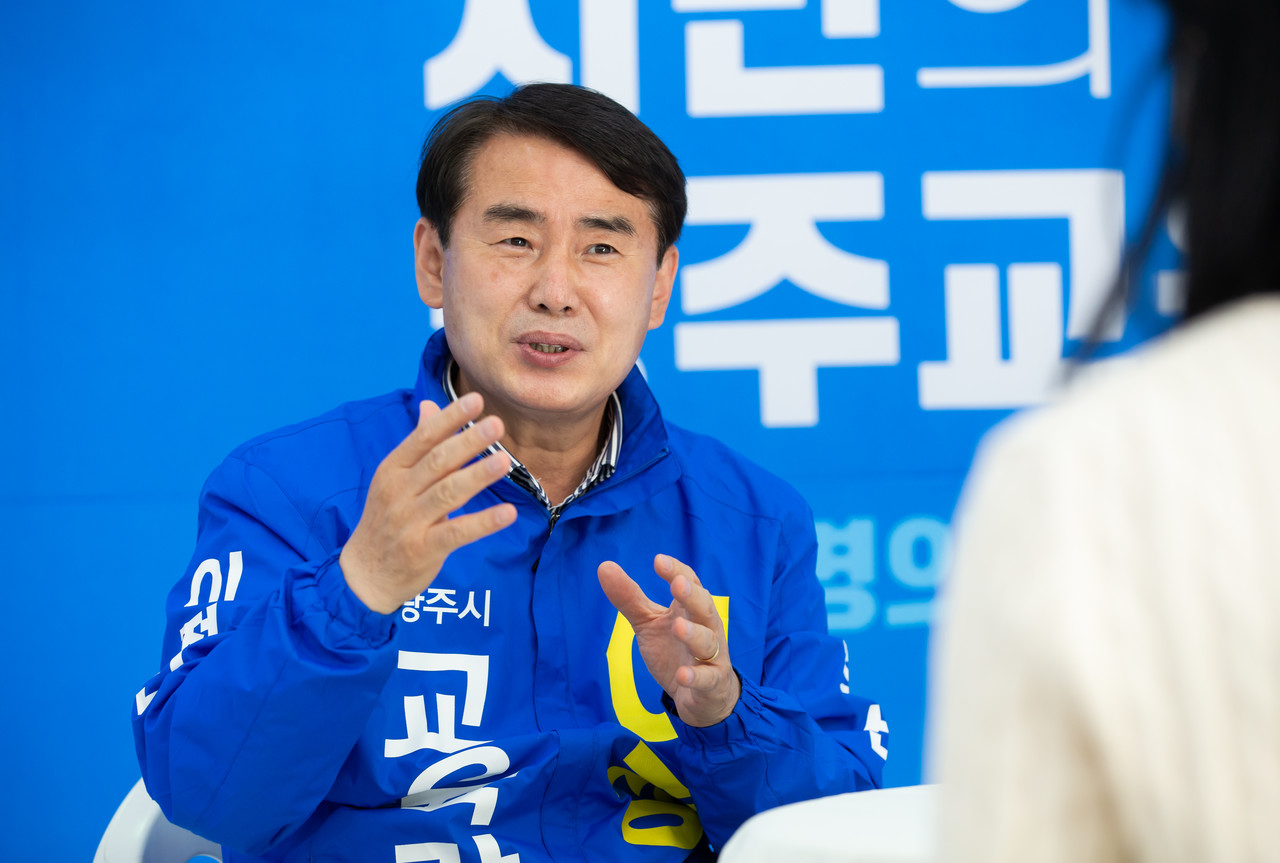 이정선 당선인은 광주 AI 교육이 도태되지 않기 위해서는 학생들이 AI를 배우기에 가장 좋은 환경이 선제적으로 조성돼야 한다며 미래교육 5대 정책을 제시했다. (사진=이정선 캠프 제공).