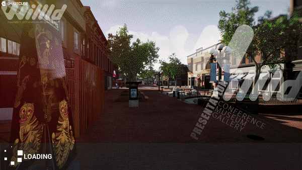 스마트큐브의 메타버스 플랫폼 윌드의 화면. (사진=스마트큐브 제공).