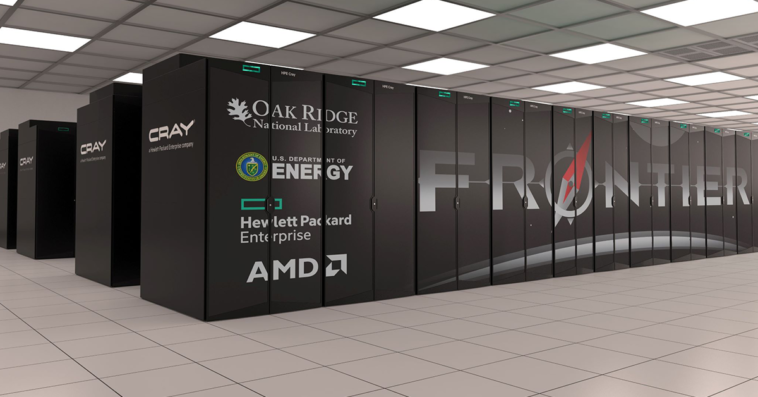 미국 최초의 엑사스케일 슈퍼컴퓨터 ‘프론티어’.(사진=HPE)