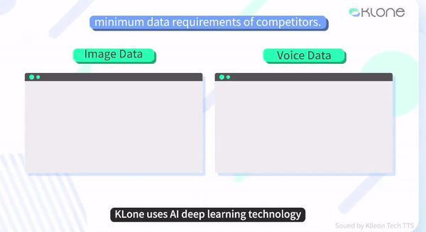 클론 스튜디오에서는 사진 단 1장과 30초 음성만으로도 학습 없이 원하는 얼굴 생성이 가능하다.  (사진=클론 스튜디오 홈페이지 캡쳐).