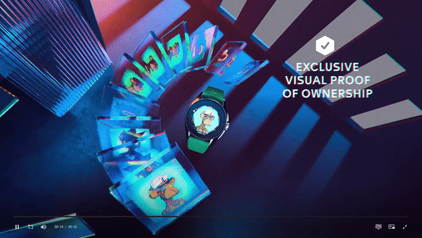 태그호이어는 스마트워치를 통해 NFT작품을 배경화면으로 사용할 수 있도록 만들어 기존의 스마트워치와 차별성을 뒀다. (사진=태그호이어 홈페이지 캡쳐).