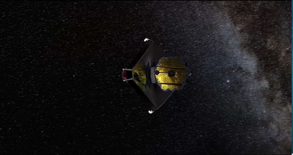 Imagine JWST in Space (Imagem = canal oficial da NASA no YouTube)