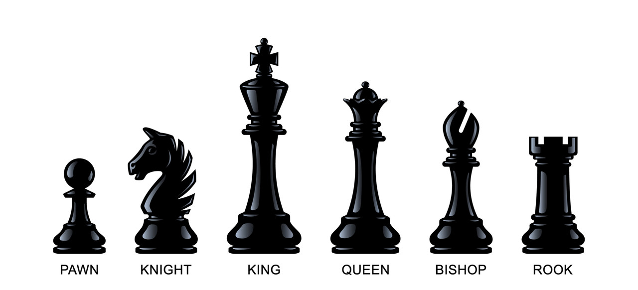체스 말 모양을 보여주는 사진. 각각의 말 하나하나가 모두 아름다운 조각으로 보인다. (사진=셔터스톡).