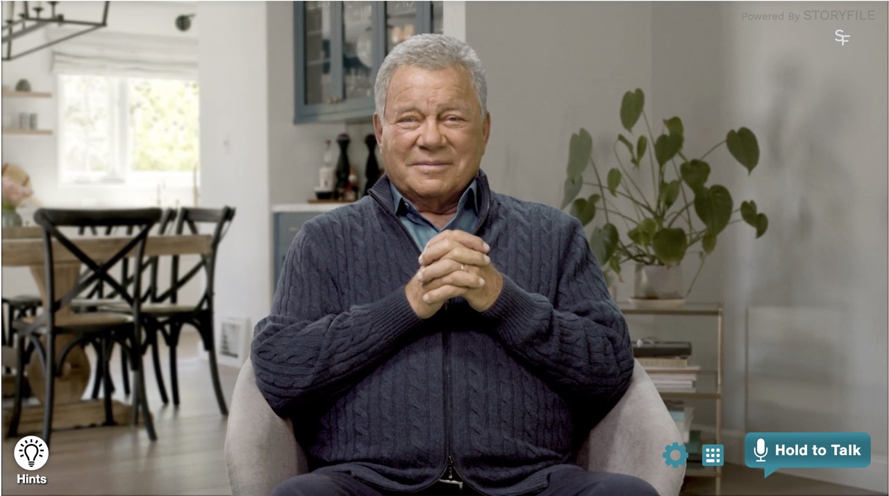 '스타트렉의 커크 선장', 배우 윌리엄 샤트너(사진=스토리파일 캡처)