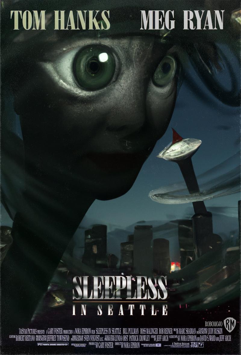 인공지능(AI)이 재해석한 영화 '시애틀의 잠 못 이루는 밤(Sleepless In Seattle)' 포스터. (사진=Vincenzi).