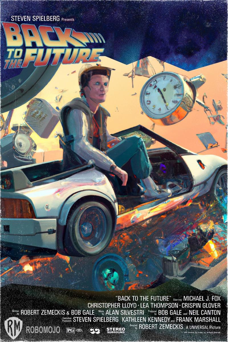 인공지능(AI)이 재해석한 영화 '백 투 더 퓨처(Back To The Future)' 포스터. (사진=Vincenzi).