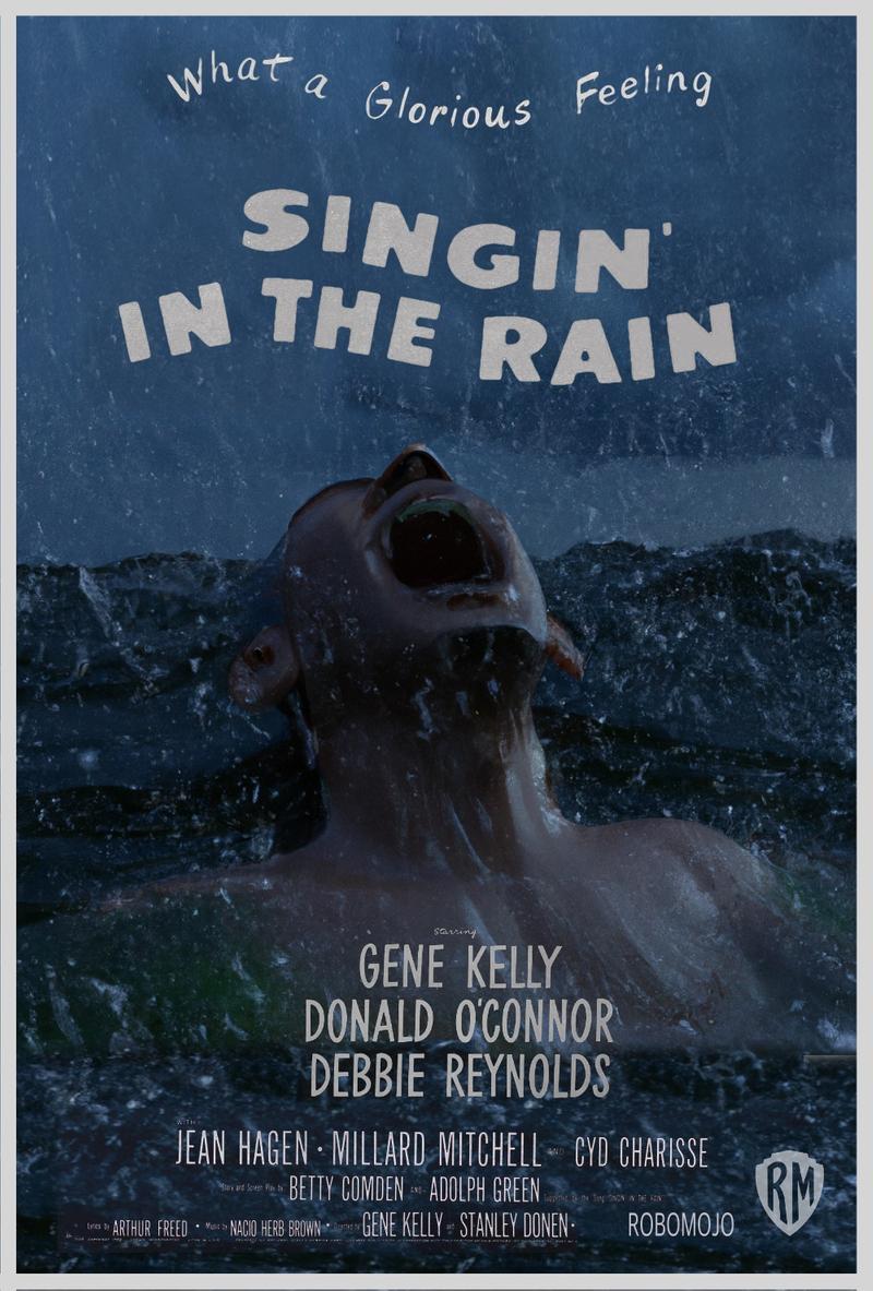 인공지능(AI)이 재해석한 영화 '사랑은 비를 타고(Singin' In The Rain)' 포스터. (사진=Vincenzi).