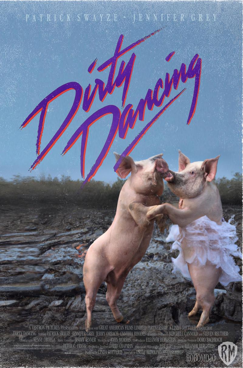 인공지능(AI)이 재해석한 영화 '더티 댄싱(Dirty Dancing)' 포스터. (사진=Vincenzi).