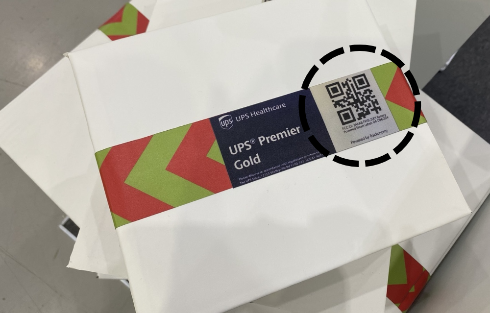 배송이 완료될 때까지 해당 QR코드를 통해 실시간 배송 현황을 알 수 있다. (사진·편집=김미정 기자)