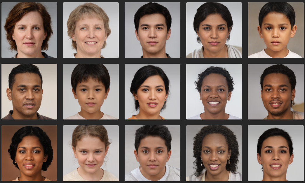 AI가 딥러닝을 통해 합성한 얼굴사진을 직접 만들고 구입할 수 있다.(사진=Generated Photo) 