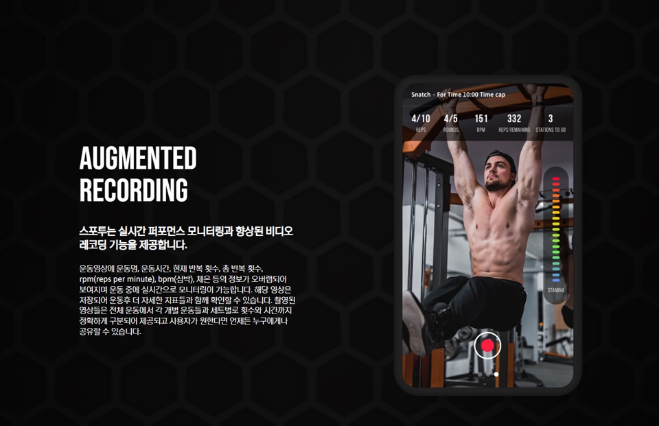 스포투의 스마트짐 솔루션 관련 이미지(사진=스포투 홈페이지)