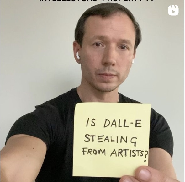 디자이너 세바스찬 에라주리즈가 이미지 생성 AI로 가장 큰 영향을 받을 직업에 대해 말하고 있다.(사진=엘라주리즈 인스타그램 영상 캡처)