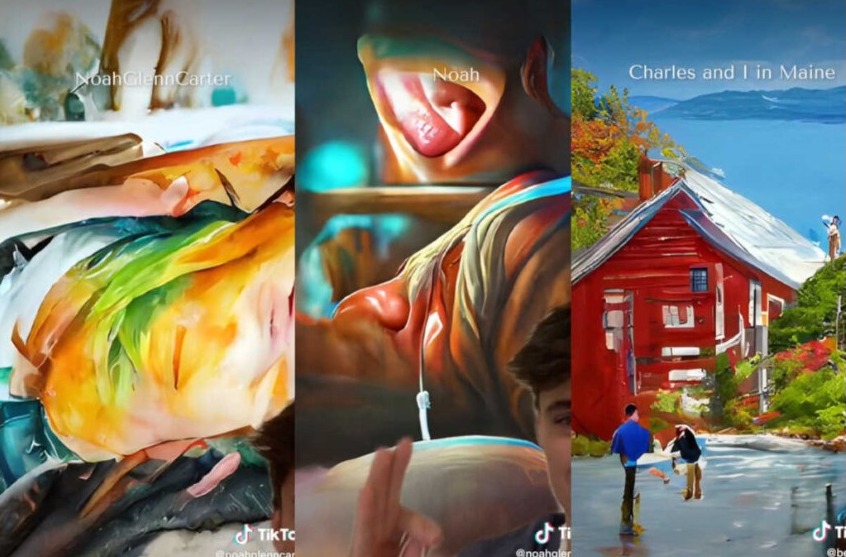 틱톡의 ‘AI 그린스크린’이 생성한 이미지.(사진=틱톡)