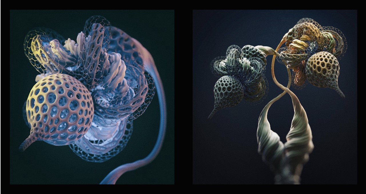 AI를 활용해 그려낸 꽃(사진=엔비디아 블로그)