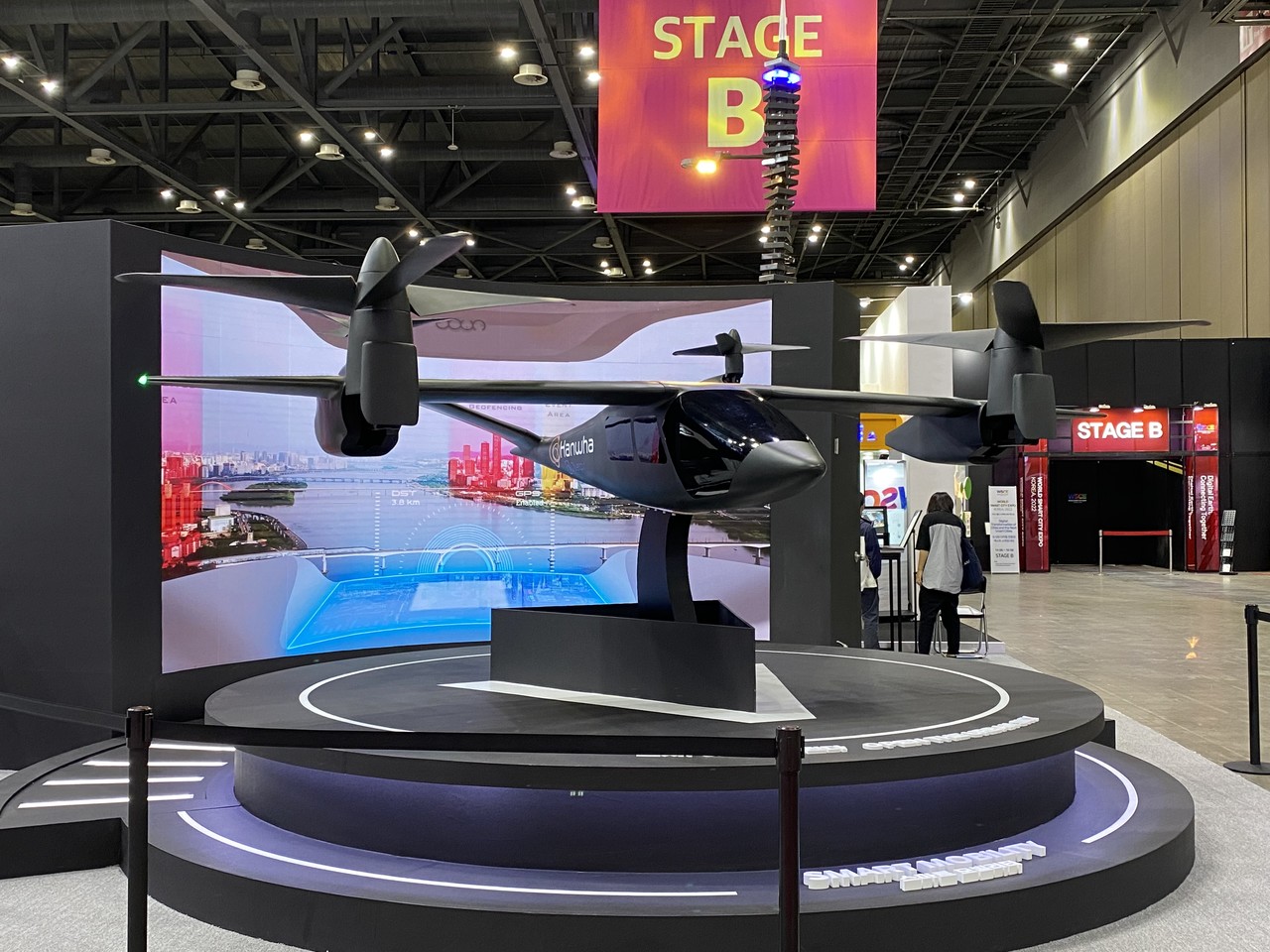 한화시스템이 개발 중인 기체 모습. 