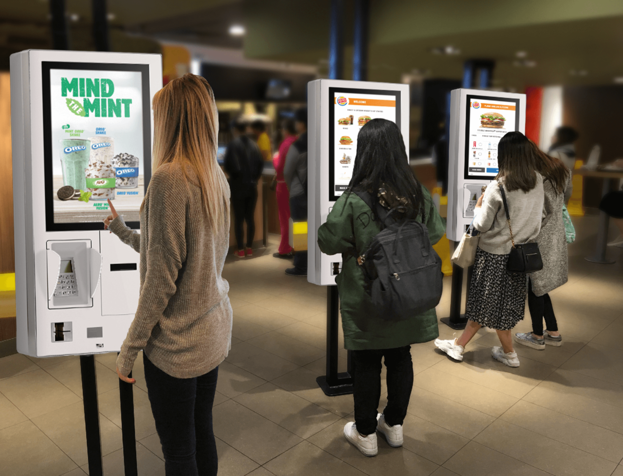 음식점의 셀프서비스 키오스크(사진=Telpo)