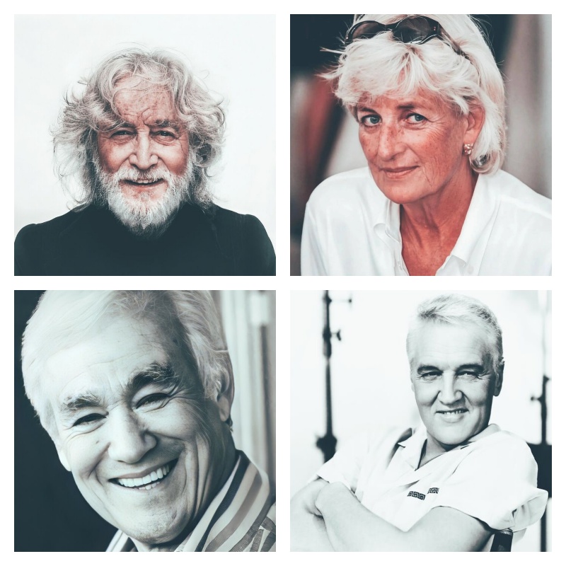 작고한 스타들의 가상 이미지들. 존 레논(왼쪽 위부터 시계방향으로), 다이애나 왕세자비, 엘비스 프레슬리, 이소룡 (사진=알퍼 예실타스)