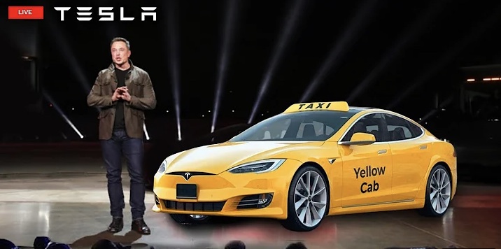 로보택시 개념을 설명하는 일론 머스크 (사진=유튜브 Simply Tech 채널 캡처)