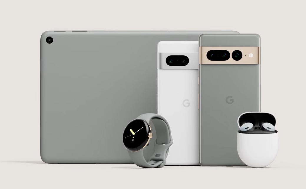 구글이 공개한 픽셀7과 픽셀7 프로, 픽셀워치, 픽셀태블릿, 픽셀버즈 (사진=구글)
