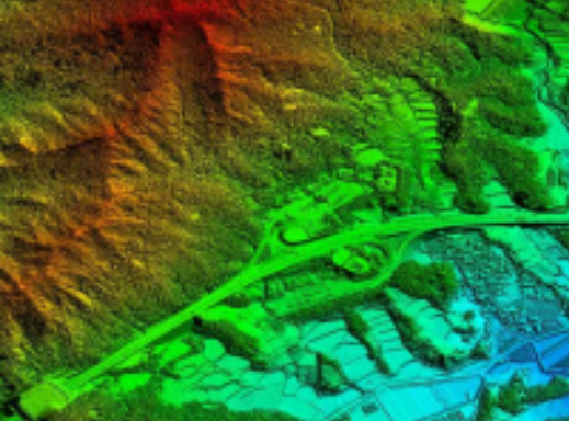 디지털트윈 구축에 활용되는 수치표고모형 (사진=국토부)