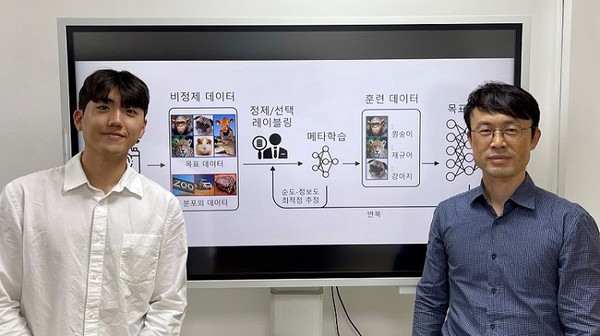 박동민 박사과정(좌),  이재길 교수