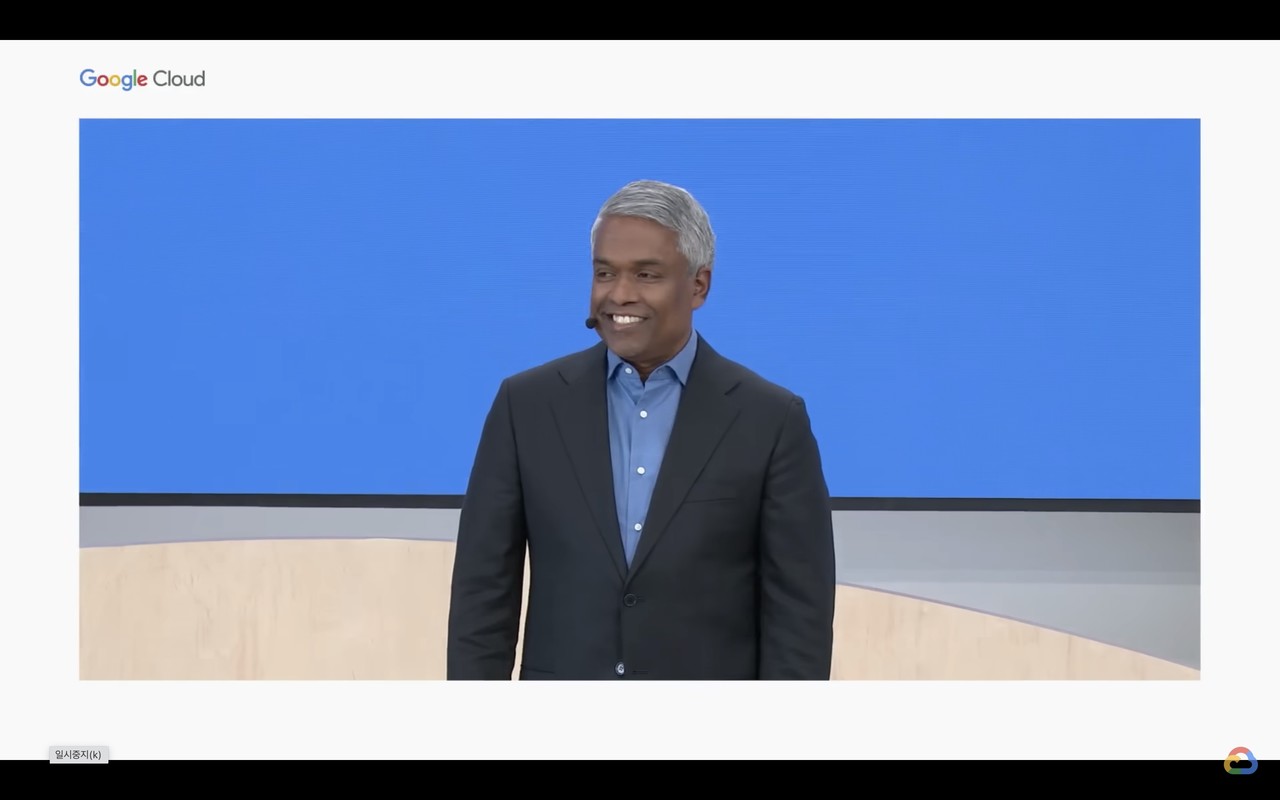 토마스 쿠리안 구글 클라우드 CEO(사진=구글 클라우드 넥스트 행사 유튜브 캡처)