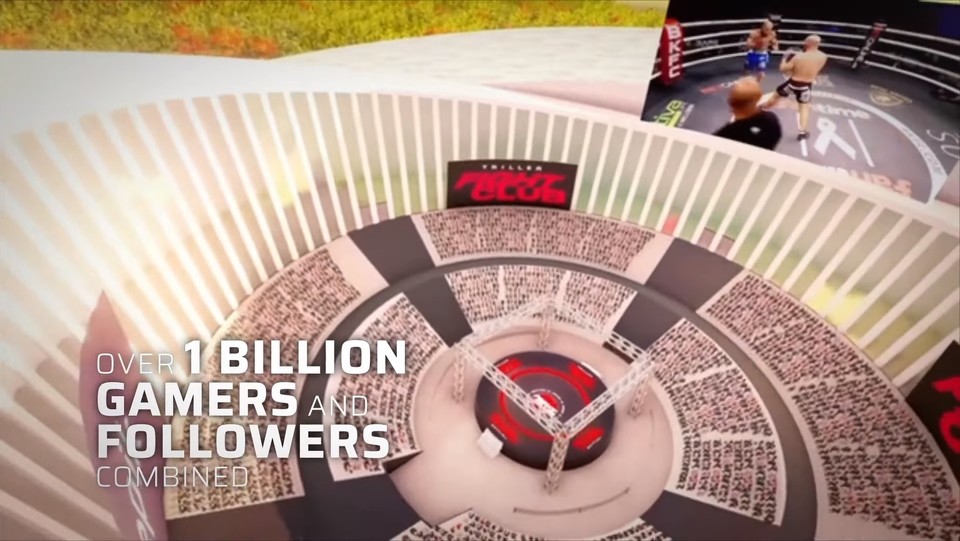 트릴러가 공개한 티져 영상 중 공개된 원형 경기장 (사진=트릴러 공식 유튜브 채널) 