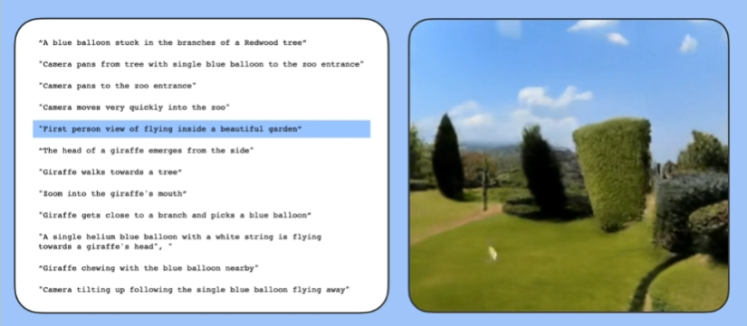 동영상 생성 AI 모델 '페나키' (사진=구글)