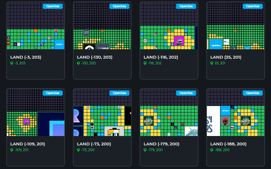 샌드박스에서 판매 중인 토지 (사진=샌드박스)