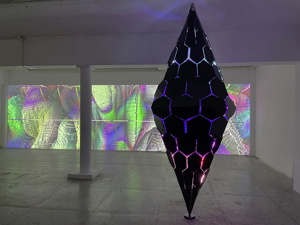 아티스트 정승의 전시회 메인 작품 '이모르텔' (사진=스페이스 xx)