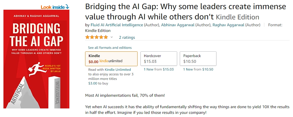 아마존에서 판매 중인 'AI 격차 해소' (사진=아마존)