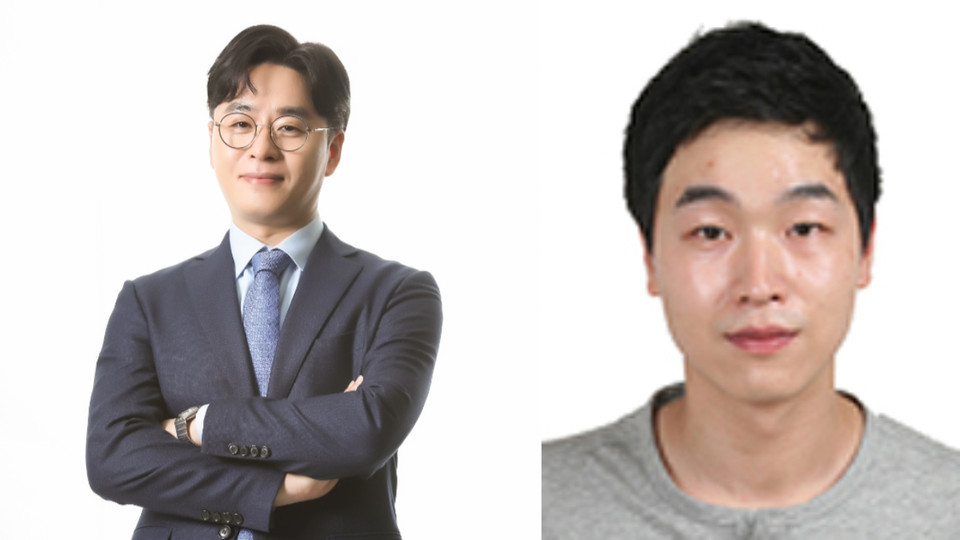 전상훈 KAIST 전기및전자공학부 교수(왼쪽)와 제1 저자인 김기욱 KAIST 전기및전자공학부 박사 과정 (사진=KAIST)